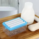 Reusable Laundry Scrubbing Soap Box with Essential Daily Use and Hands-free Roller & Drainage, Bathroom Storage Organizer (New)
