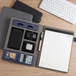 Multifunction A4 Leather Portfolio File Folder Man Phone Document Holder Organizer (New)