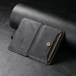 Leather Wallet Phone Magsafe Magnetic Card Holder Mobile Bank ID Card Holder (New)