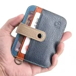 Cowhide Leather Credit Card Holder Coin Purse Bank ID Card Case Package Pouch Card Holder (New)
