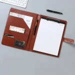 Multifunctional A4 Conference Folder Business Stationery Folder Leather Contract File Folders (New)