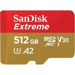 SanDisk Extreme 512GB 190mbps microSDXC UHS-I Memory Card (SDSQXAV-512G-GN6MN) with Smart Everyday Use (New)