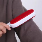 Self-cleaning Lint Sticking Roller 2 Sides Dedusting Brush Pet Hair Remover Brush Removing Dog Cat Hair from Sofa Carpet Clothes (New)