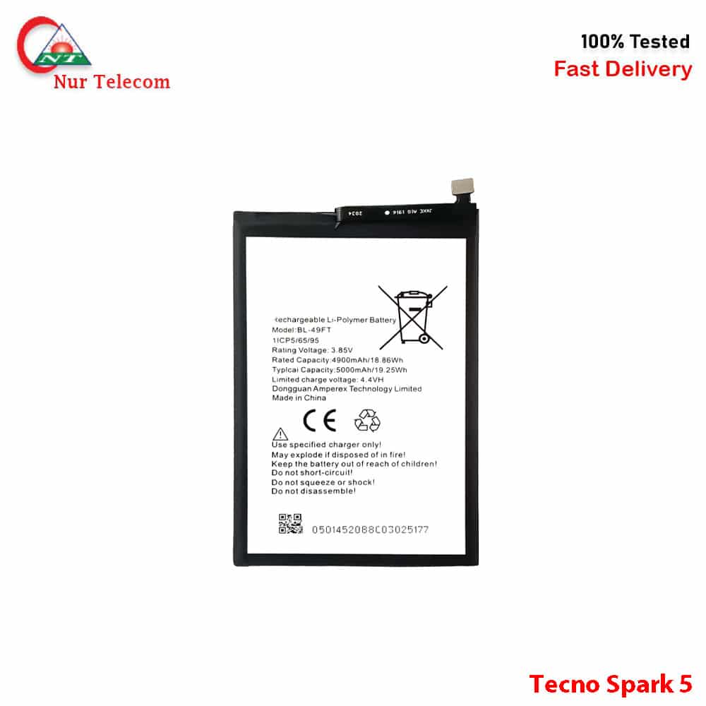 tecno-spark-5-battery Tecno Spark 5 High Quality Battery Price in Bangladesh (New) - Image 1