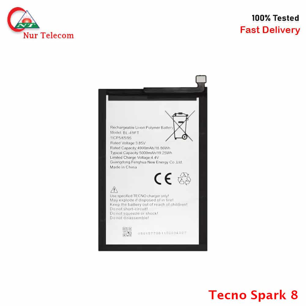 tecno-spark-8-battery Tecno Spark 8 High Quality Battery Price in Bangladesh (New) - Image 1