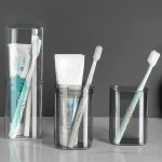 Transparent Toothbrush Travel Containers Case for Outdoor & Business Trip Travel, 20.7×6.8cm with Essential Daily Use (New)