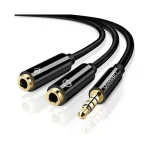 UGREEN AV141 (30620) 3.5mm Male To Dual 3.5mm Female Headset Splitter (New)