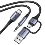 UGREEN CM772 (45009) 2-in-1 USB-C Audio Adapter, 60W PD Charging + 3.5mm Hi-Res Sound (New)