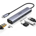 UGREEN CM418 (10919) Ultra Slim 5-in-1 USB C Hub with Powerful Charging (New)