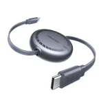 UGREEN L531 (65905) USB-C to USB-C Retractable Cable, Type-C PD Fast Charging 100W, Grey, 1M (New)