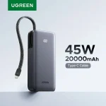 UGREEN Nexode PB536 20000mAh 45W Power Bank with Built-in USB-C Cable (New)