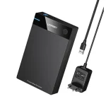 UGREEN US222 (50422) USB 3.0 to 3.5″/2.5″ SATA HDD/SSD Enclosure for Fast Data Transfer — Reliable Plug and Play (New)