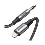 Ugreen US315 Lightning to 3.5mm Aux Cable 70509 70862 – 1M/2M (New)