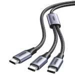 UGREEN 35087 (US561) 2-in-1 Universal PD Fast Charging Cable, 100W Type-C 5A Max (1.5m) (New)