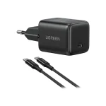 UGREEN X513 (65012) Nexode 30W GaN USB-C Fast Charger EU Plug USB-C Cable Charging Set (New)