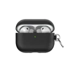 WiWU Apple AirPods Pro 3 Genuine Leather Protective Case (HC-201) with Smart Everyday Use and Zinc-Alloy Carabiner (New)