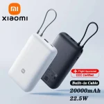 Xiaomi 20000mAh 22.5W Power Bank with Integrated Cable (PB2020MI) | Fast Two-Way Charging (New)