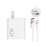 Xiaomi MDY-15-EQ 67W Fast Wall Charger with USB-A to USB-C Cable for Phone & USB Devices (New)