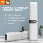 Xiaomi Mijia Toothbrush Sterilizer Magnetic Buckle Portable Travel UVC Sterilization Storage Box with Essential Daily Use (New)