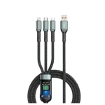 XO NB297 3-in-1 USB-C Lightning Micro-USB Fast Charging Cable (1m) with Powerful Charging (New)